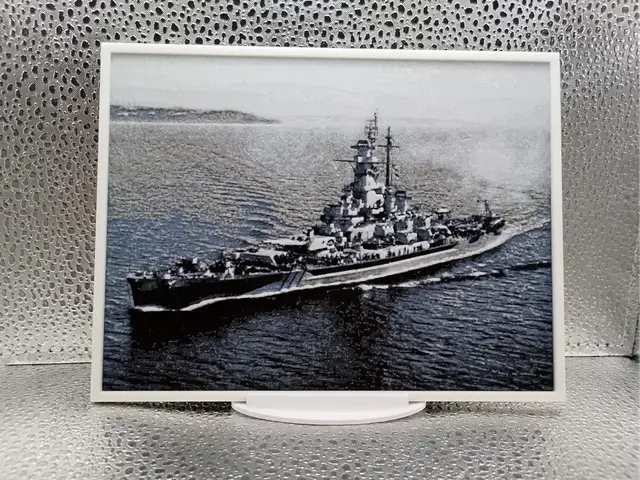HueForge model: USS Massachusetts – Hueforge 3D-Printed Wall Art by Borishotch Industries