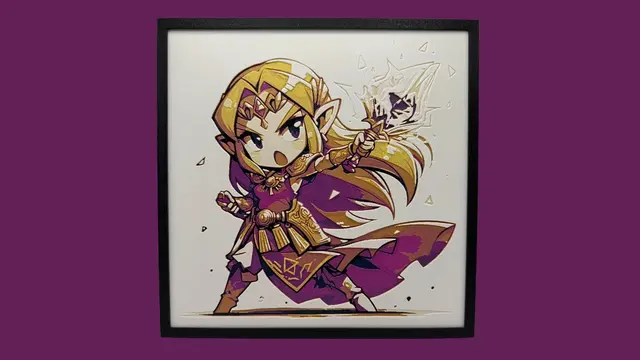 HueForge model: Princess Zelda - Chibi Edition - Legend of Zelda Hueforge by Canadian Gamer