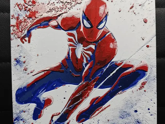 HueForge model: Spiderman by TheHueforgeLady