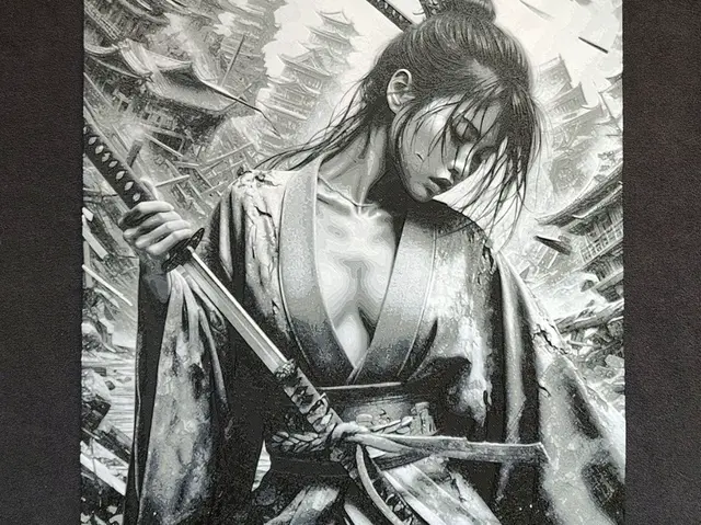 HueForge model: Samurai girl HueForge by fD.667