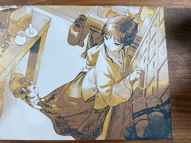 HueForge model: Apothecary Diaries Maomao with Cat by Pretty Okay Prints