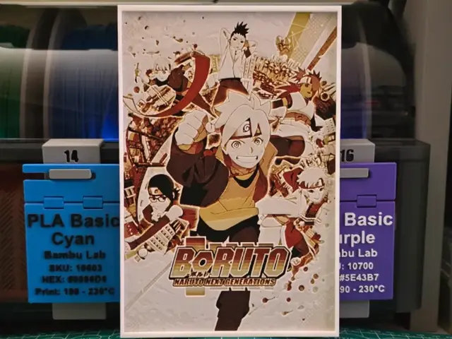 HueForge model: Boruto: Naruto Next Generations - Hueforge Art by Lumpy3D