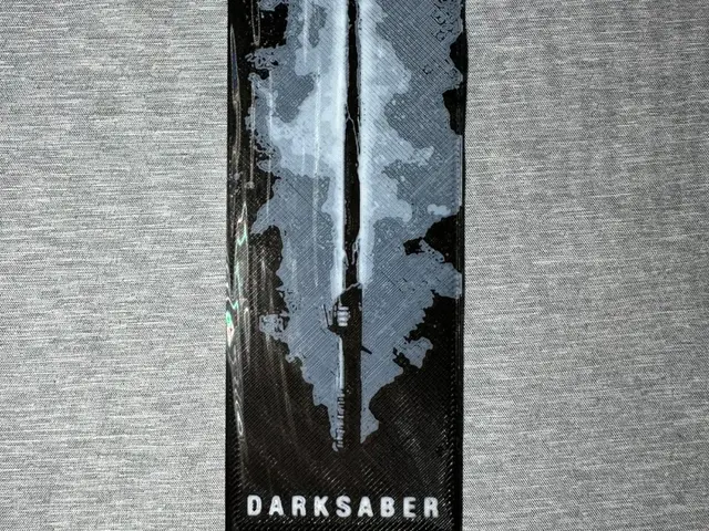 HueForge model: Darksaber Bookmark - Flatforge by Hey Ben