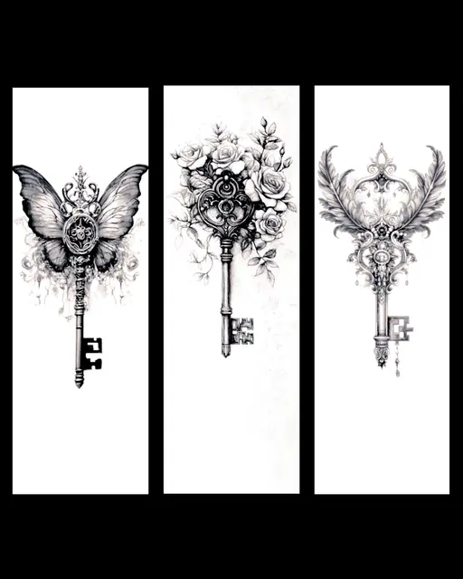 HueForge model: Magical Keys for a magical world - Set of bookmarks by BooneCo3d