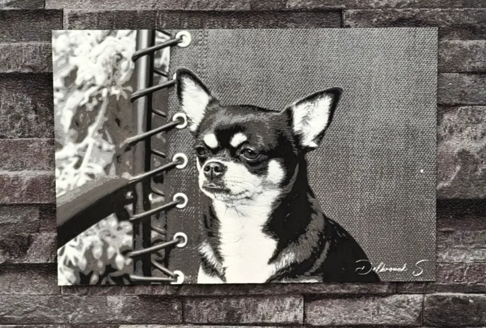 Hueforge Chihuahua by StefBull85 HueForge model: Hueforge Chihuahua by StefBull85