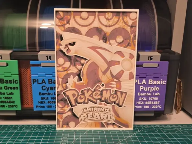 HueForge model: Pokémon Shining Pearl Poster - Hueforge Art by Lumpy3D