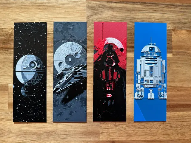 HueForge model: Star Wars Bookmark Collection #1 by Canadian Gamer