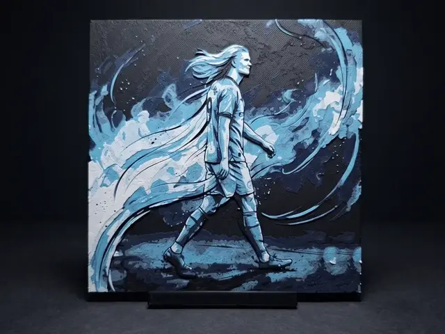 HueForge model: Haaland Flow - Hueforge Wall Art by LED