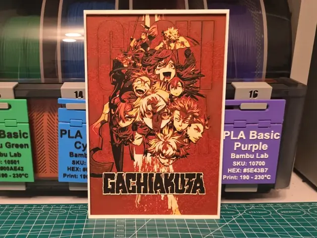 HueForge model: Gachiakuta Anime Poster - Hueforge Art by Lumpy3D