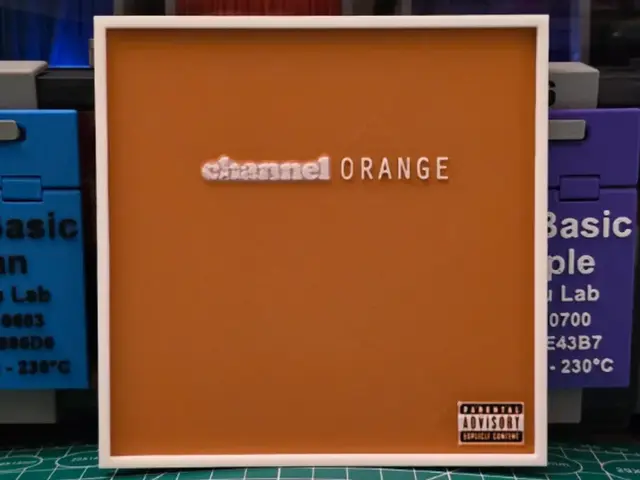 HueForge model: Frank Ocean "Channel Orange" Album - Hueforge Art by Lumpy3D