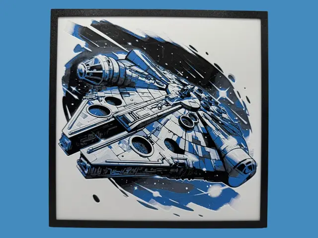 HueForge model: Millennium Falcon - Chibi Edition by Canadian Gamer