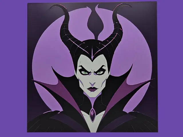 HueForge model: Portrait of Maleficent by BusyKikiBee