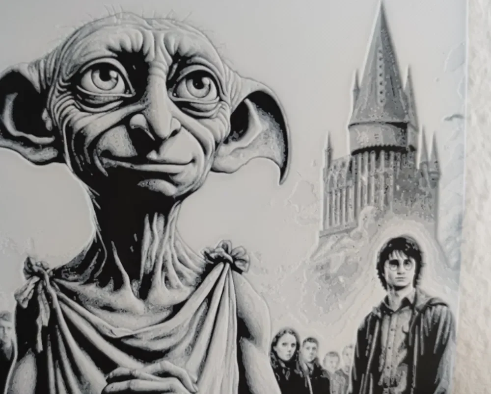 Hueforge Dobby and Harry Potter by Litolunar HueForge model: Hueforge Dobby and Harry Potter by Litolunar