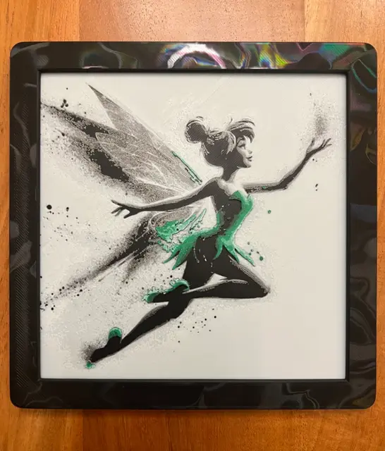 HueForge model: Tinker Bell Spreading Pixie Dust by JustBe 3D Printing