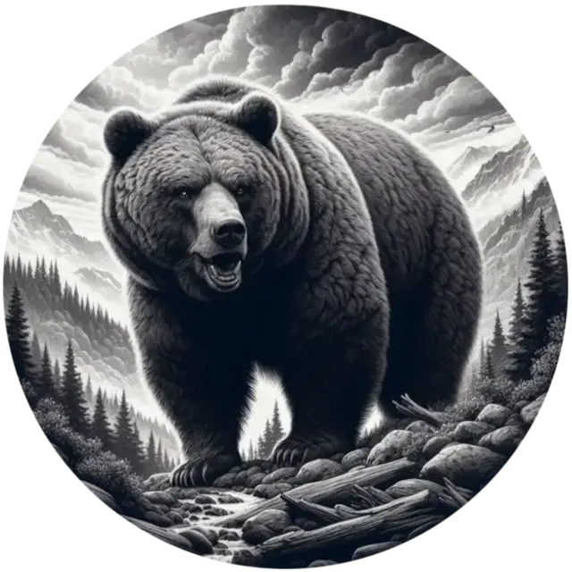 HueForge model: Bear Art Hueforge Sign by RP47 Designs