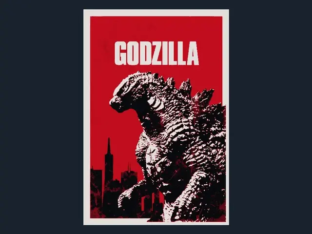HueForge model: Godzilla (Movie Poster - HueForge) by HugheCraft