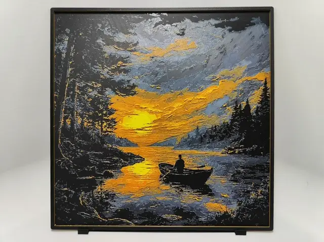 Fisherman sunset - Hueforge