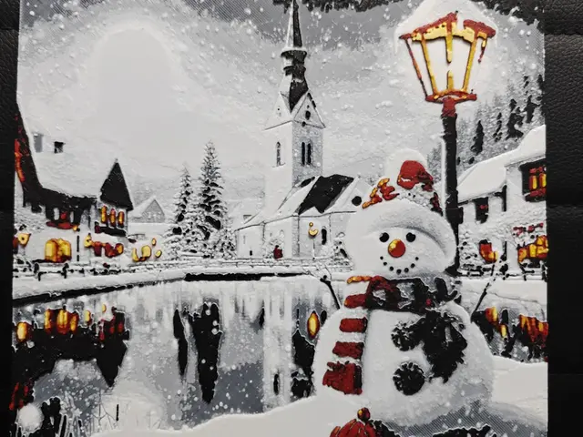 HueForge model: Christmas Village Multi-coloured by TheHueforgeLady
