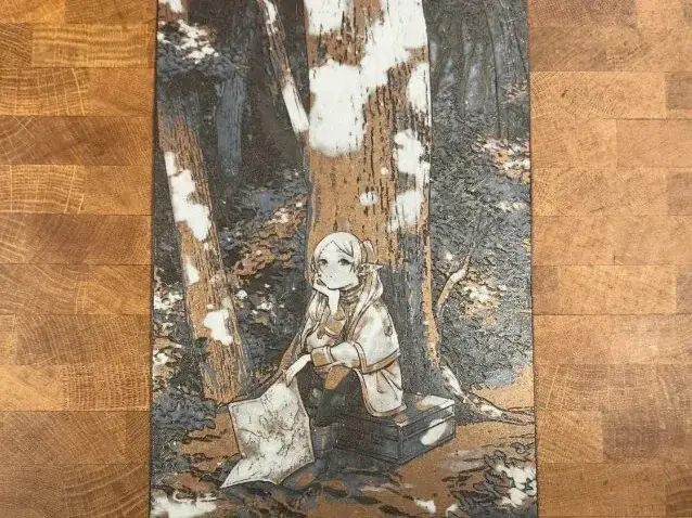 HueForge model: Frieren - Chapter 2 Woods Scene by Pretty Okay Prints