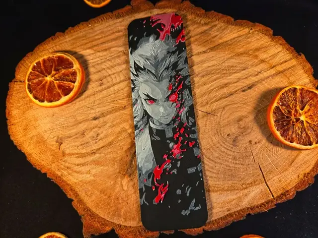 HueForge model: Demon Slayer Kyojuro Rengoku bookmark by EternalDesigns3D