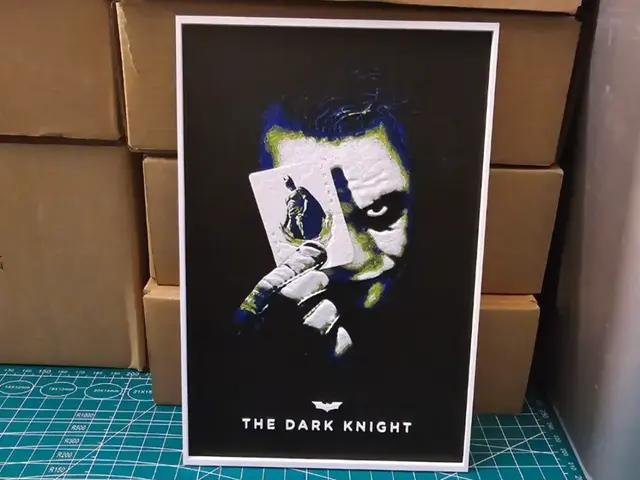 HueForge model: The Dark Knight Movie Poster - Hueforge Art by Lumpy3D