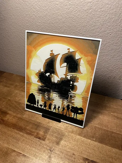 Strawhat Pirates Sunset Ship