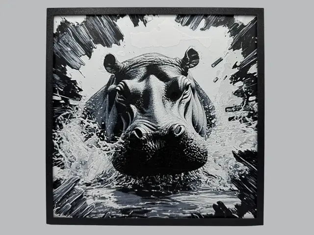HueForge model: Hippopotamus by Canadian Gamer