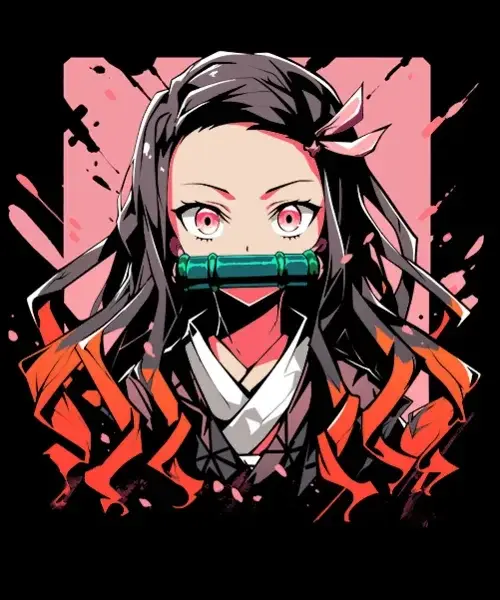 HueForge model: Nezuko Kamado - Demon Slayer Hueforge by suaimondi