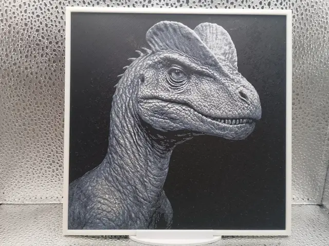 HueForge model: Dilophosaurus hueforge by Borishotch Industries