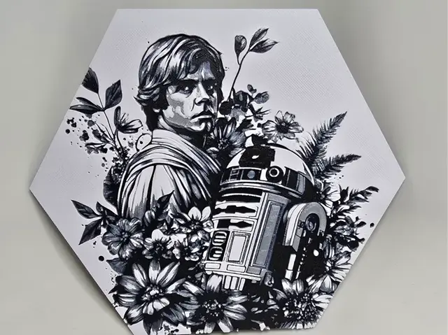 HueForge model: Luke Skywalker & R2D2 by Aprilk6366