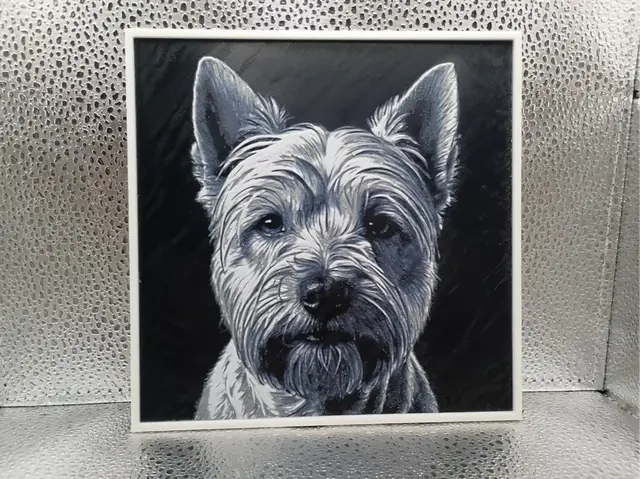 HueForge model: West Highland White Terrier – Hueforge by Borishotch Industries