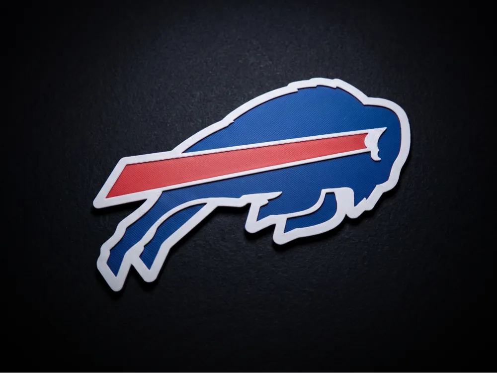 Buffalo Bills Logo Cutout by LED HueForge model: Buffalo Bills Logo Cutout by LED