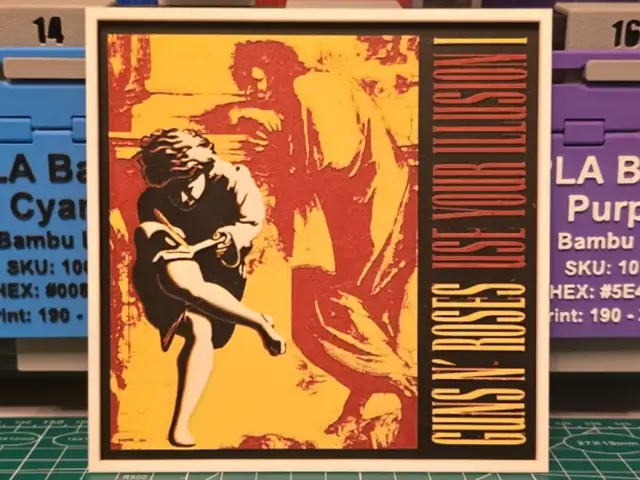 HueForge model: Guns N' Roses "Use Your Illusion I" Album Art by Lumpy3D