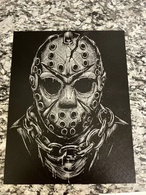 HueForge model: Black and glow Jason (HueForge print) by Houston713Texan
