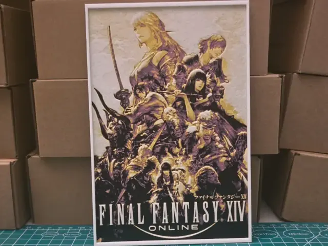 HueForge model: Final Fantasy XIV Poster - Hueforge Art by Lumpy3D