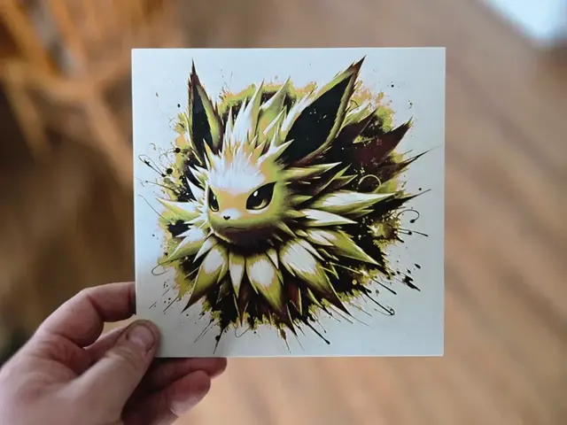 HueForge model: *UPDATED* Graffiti Jolteon Hueforge by 3Ree Printing
