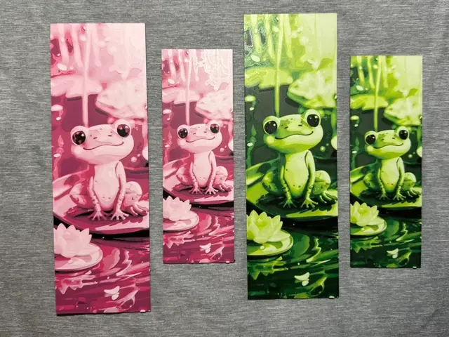 HueForge model: Cute Frog Hueforge Bookmark - 2 sizes by Hey Ben
