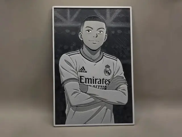 HueForge model: Mbappè - Real Madrid - HueForge by keko