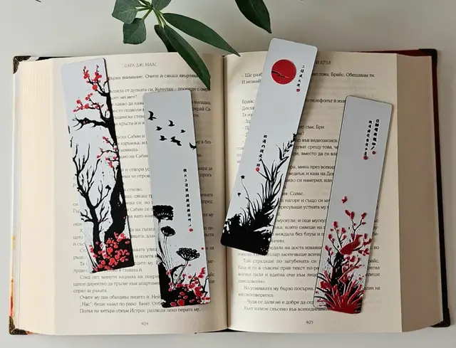 HueForge model: Red Blossom (2) - Bookmarks Set by C3D