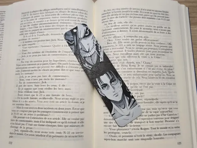 HueForge model: Bookmark Eren Attaque of Titans by Kactus Fpv