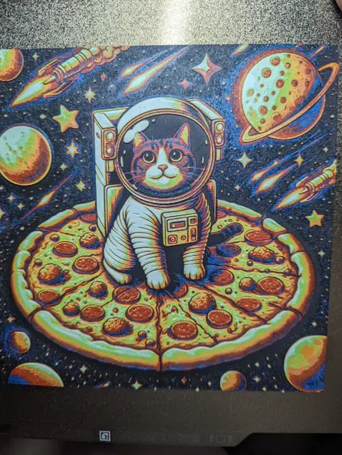 HueForge model: Astronaut Pizza Cat by the_bearded_jedi