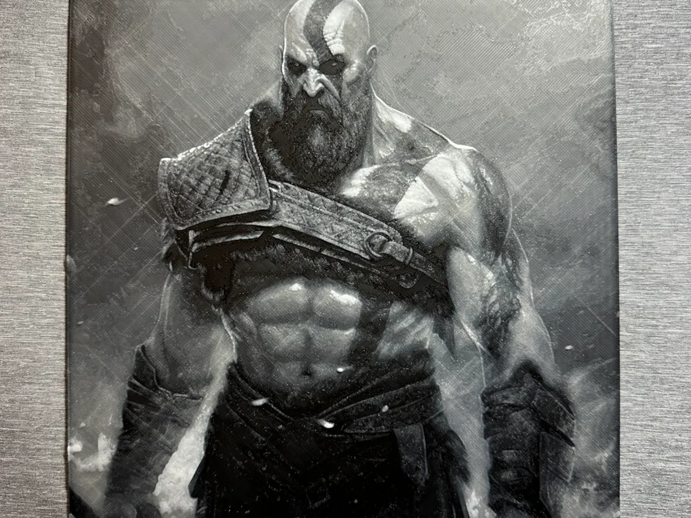 Kratos God of War Hueforge by Hey Ben HueForge model: Kratos God of War Hueforge by Hey Ben