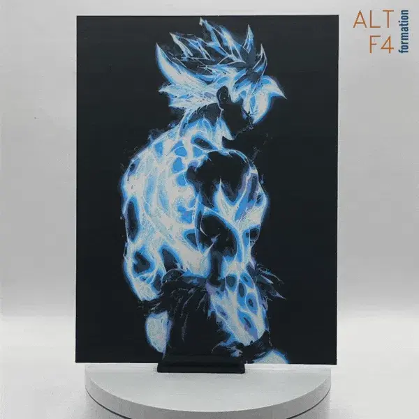 HueForge model: Son goku - backlight effect by Altf4-Formation