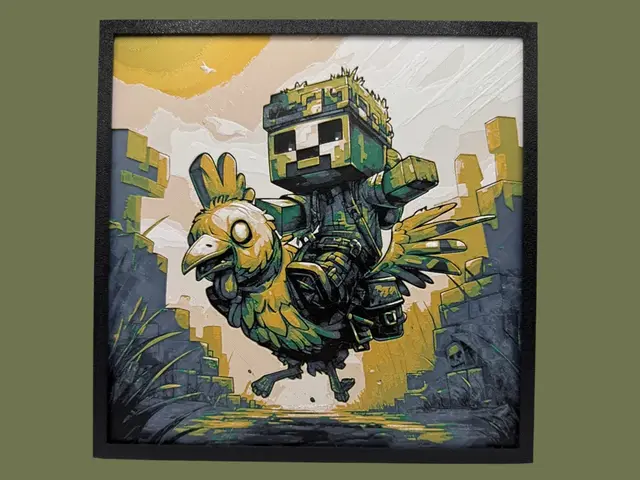 HueForge model: Chicken Jockey - Minecraft by Canadian Gamer