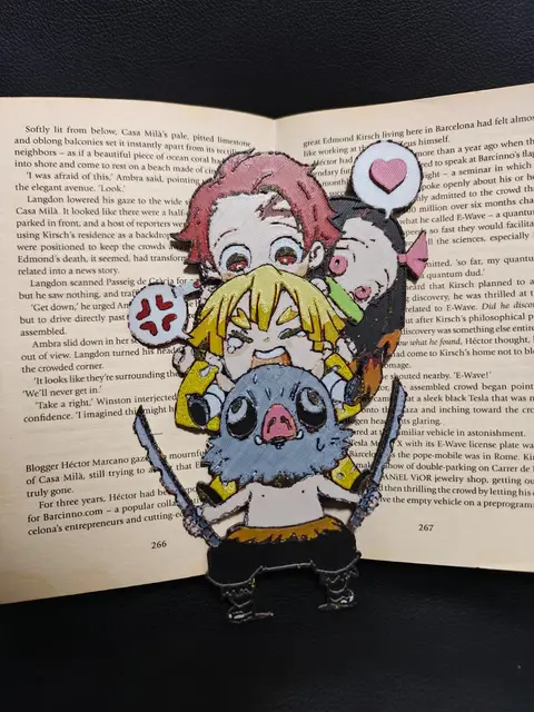 HueForge model: Demon Slayer Bookmark by TheHueforgeLady