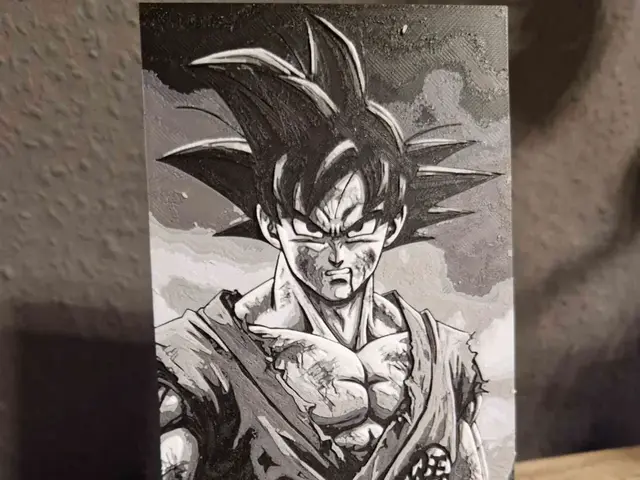 HueForge model: Hueforge - Goku HD by Schuettdesign