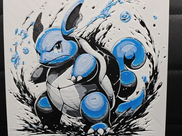 HueForge model: Wartortle by TheHueforgeLady