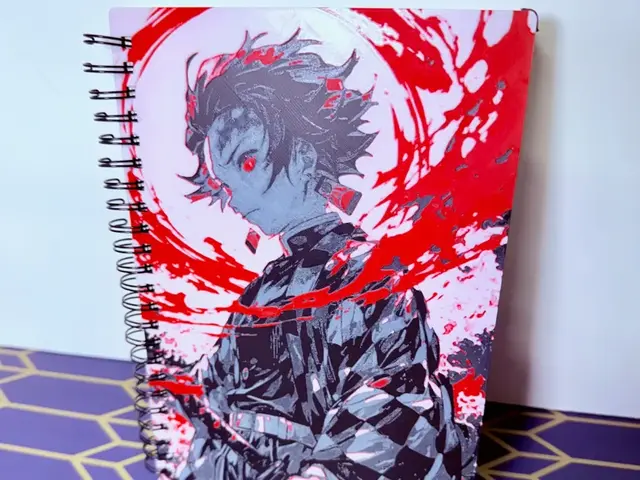 HueForge model: Tanjiro Hueforge Notebook Cover - Demonslayer by Layered Visions