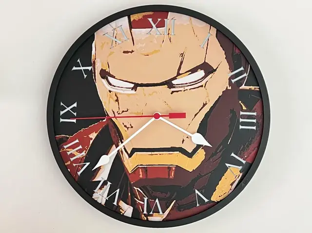 HueForge model: Customizable Clock - Iron Man by 3djd