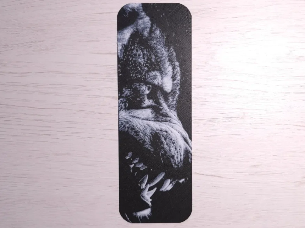 Wolf Bookmark by Atrus Design HueForge model: Wolf Bookmark by Atrus Design